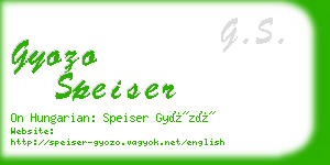 gyozo speiser business card